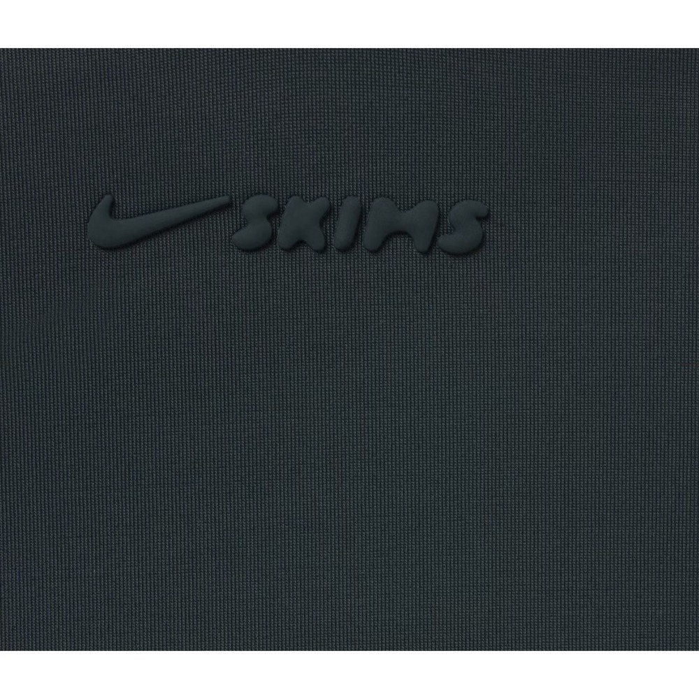 Skims Nike Shine V-Neck Bra BR-SPT-5191W Dark Teal Medium Sport Bra - Picture 5 of 6